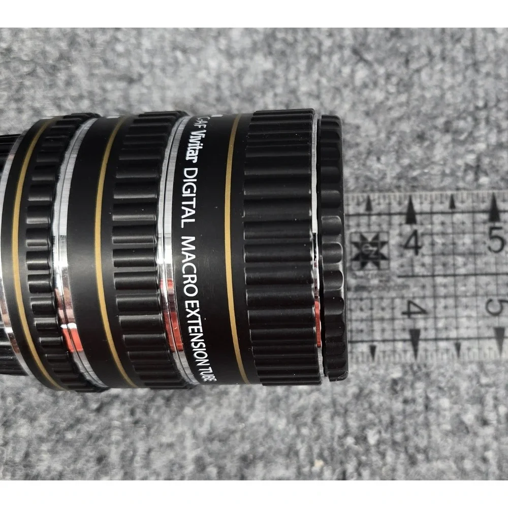 Vivitar Macro Extension Tube Set 13mm 21mm 31mm - Compatible with Canon Cameras